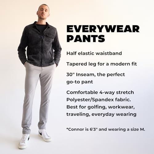 Chubbies Everywear Men's 4-Way Stretch Chino Pants - Wrinkle-Resistant Tapered Leg Fit, 30” Inseam  
Chubbies Everywear 