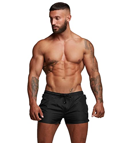 Tonlen Mens Swimming Shorts for Pool and Beach with Zipper Pockets and Quick-Dry Fabric
| Tonlen Men's Zipper Pockets S