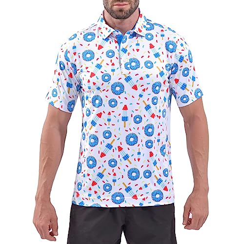 DEOLAX Men's Fashion Print Short Sleeve Golf Shirt
| DEOLAX Quick Dry Mens Golf Polo Short Sleeve Shirt
| DEOLAX Funny