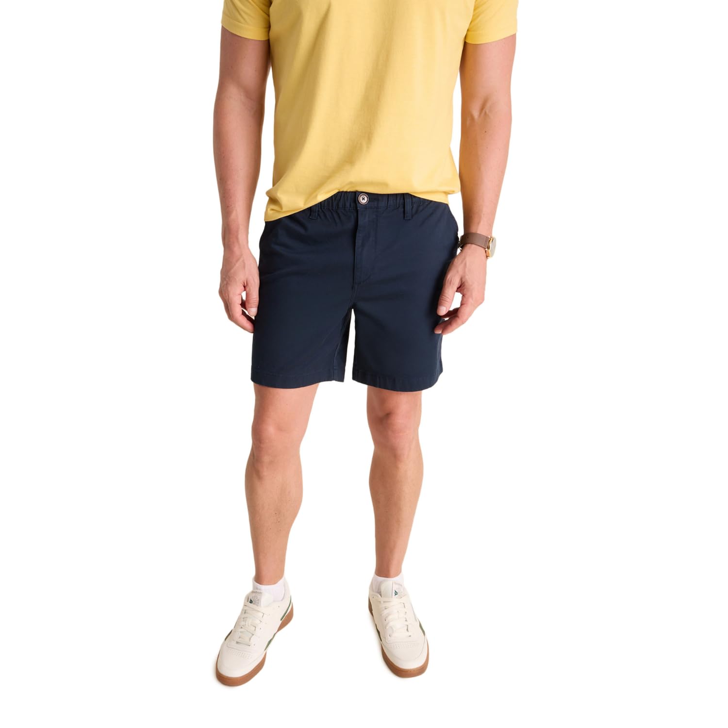 Chubbies Chino Shorts Men's 7 Inch - Casual Shorts for Men with Elastic Waistband, Side and Back Pockets, Stretch Cotton