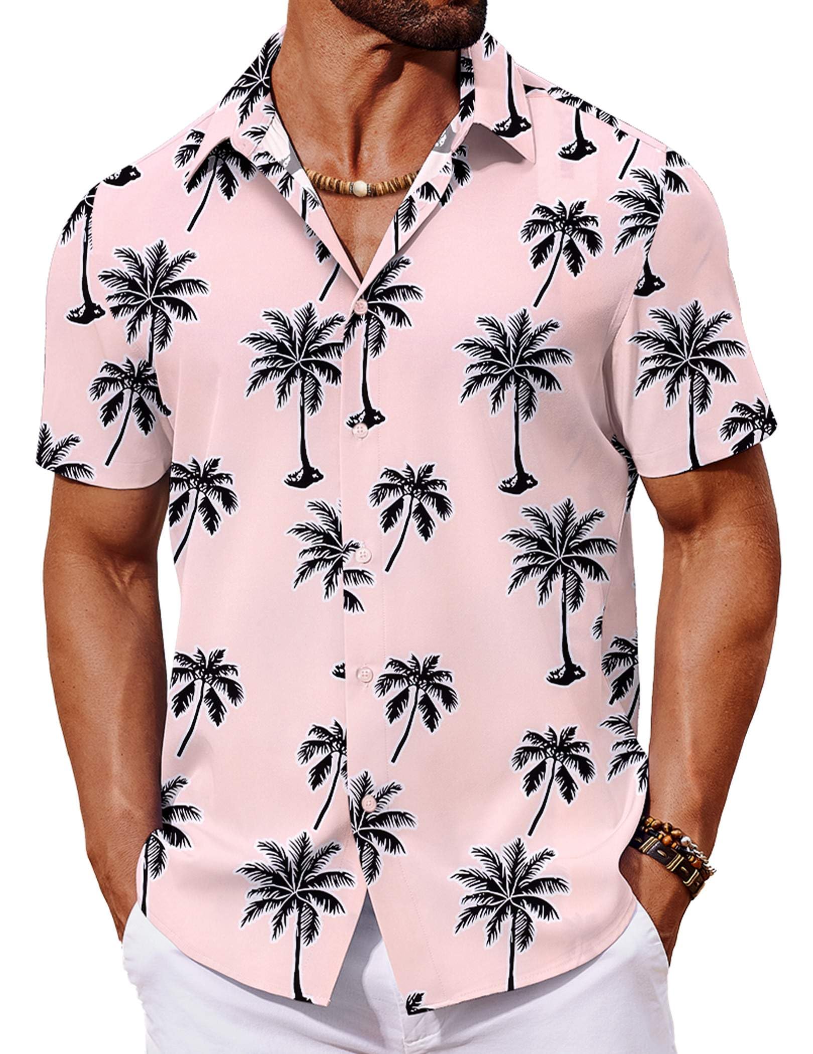 COOFANDY Men's Tropical Floral Short Sleeve Button Down Shirts for Summer Beach
| COOFANDY Mens Hawaiian Style Short Sl